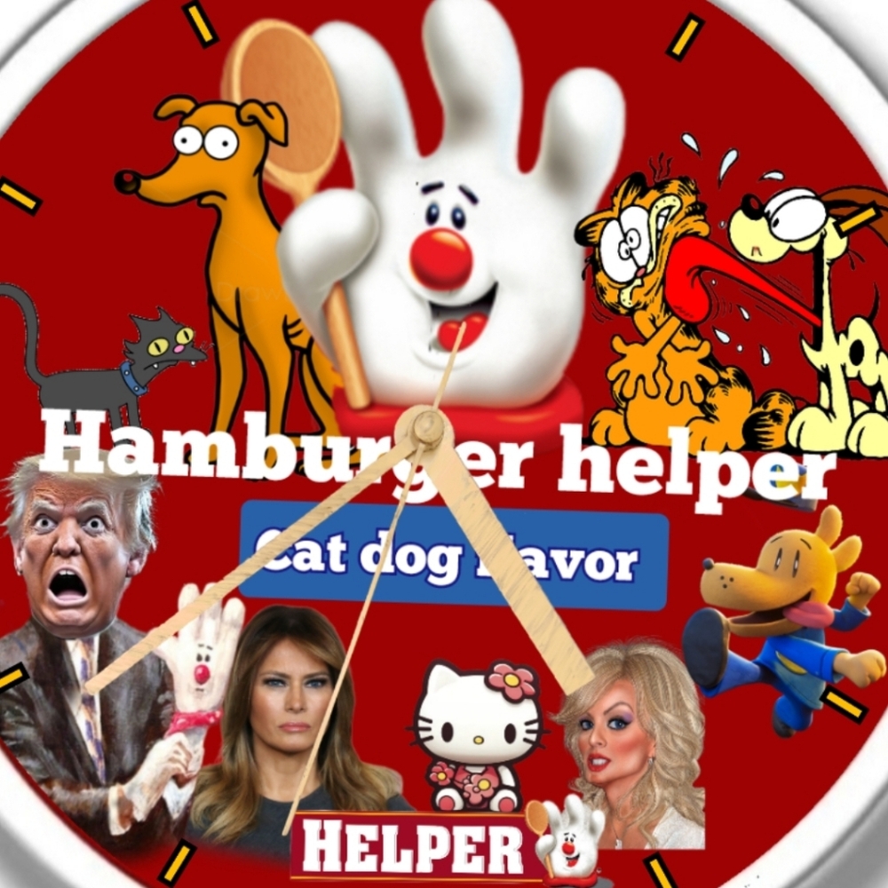Hamburger helper clock